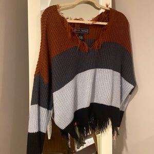 Forever 21 multi colored stripe sweater